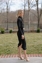 Load image into Gallery viewer, Everyday Dress in Black Crepe de Chine
