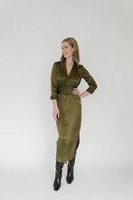 Load image into Gallery viewer, Serena Dress in Olive - CCH Collection