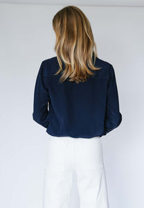 Serena Shirt in Classic Navy - CCH Collection