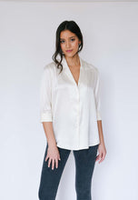 Load image into Gallery viewer, Serena Shirt in Polished Ivory - CCH Collection
