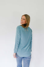 Load image into Gallery viewer, Serena Shirt with Pockets in Blue - CCH Collection
