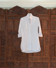 Load image into Gallery viewer, Vita Shirtdress in Preppy Stripe White/White - CCH Collection
