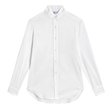Load image into Gallery viewer, Riding Shirt in Stretchy Stripe White - CCH Collection

