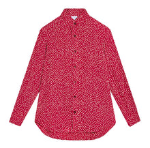 Load image into Gallery viewer, Riding Shirt in Raspberry/Ivory Polka Dot - CCH Collection

