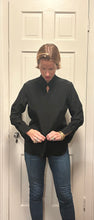 Load image into Gallery viewer, Riding Shirt in Black Silk Crêpe de Chine - CCH Collection
