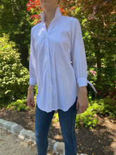 Load image into Gallery viewer, Bow Blouse in Preppy Stripe White/White - CCH Collection
