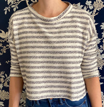 Load image into Gallery viewer, Clemmie Top in Carmel Stripe Knit - CCH Collection
