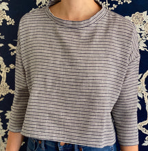 Load image into Gallery viewer, Clemmie Top in Striped Tweed - CCH Collection

