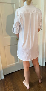 Vita Shirtdress in Preppy Stripe White/White - CCH Collection