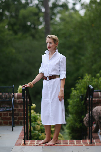 Everyday Dress in Preppy Stripe White/White - CCH Collection